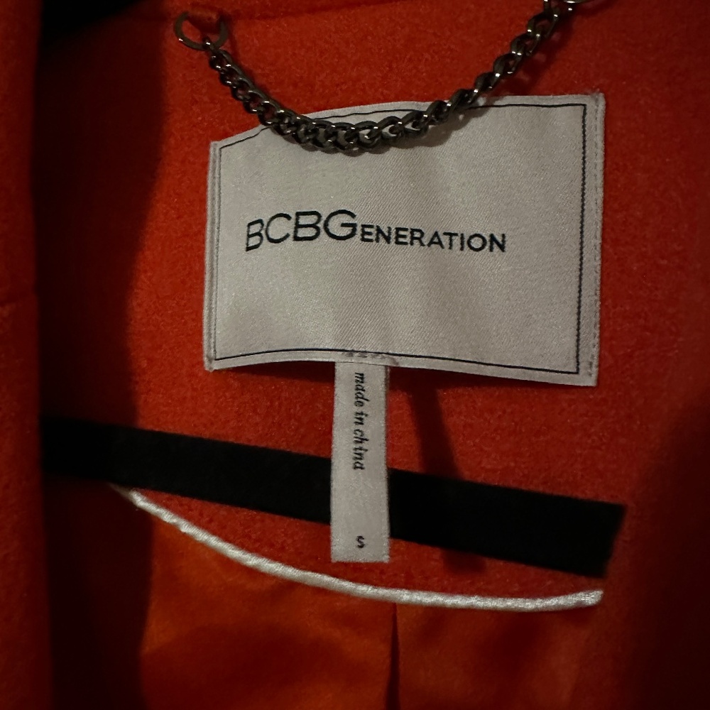 NEW BCBGeneration Bright Orange Double Breasted C… - image 6